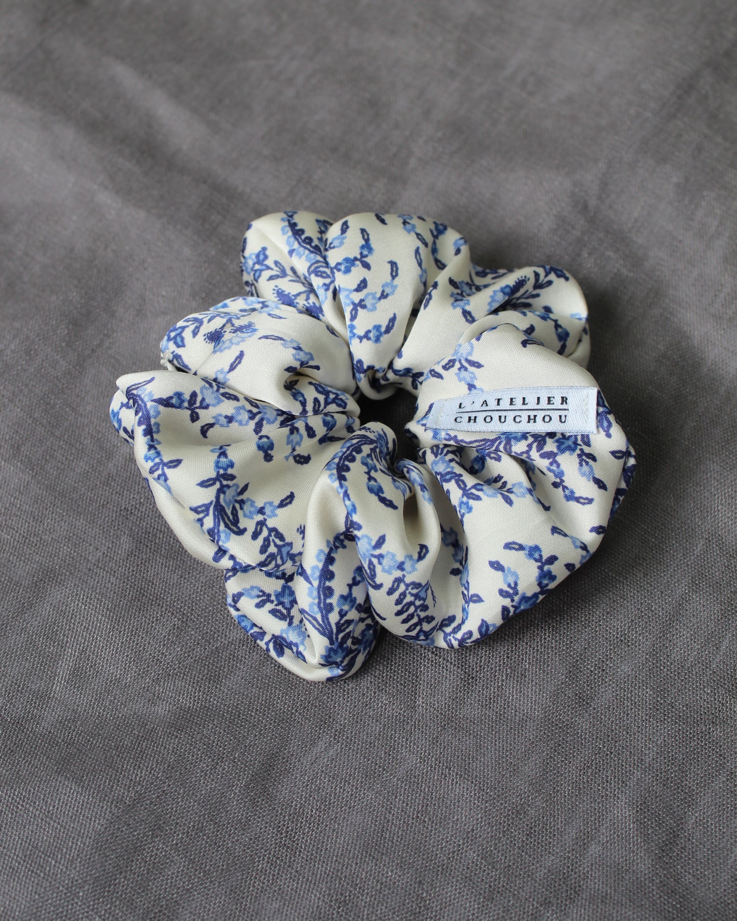 chouchou cheveux toile de jouy