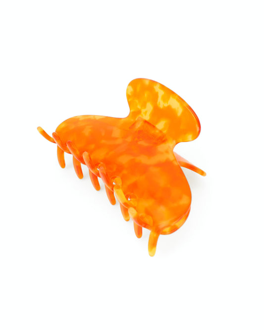 ORANGE CLAW CLIP - HANDMADE